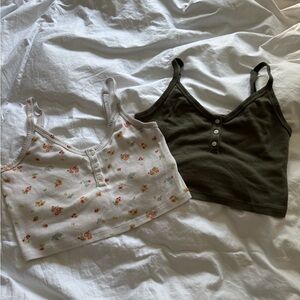 American Eagle Outfitters Crop Camisole w/ Buttons